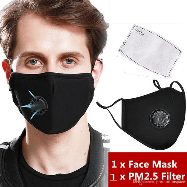 Breathable, Vented and Filtered Cotton Face Masks