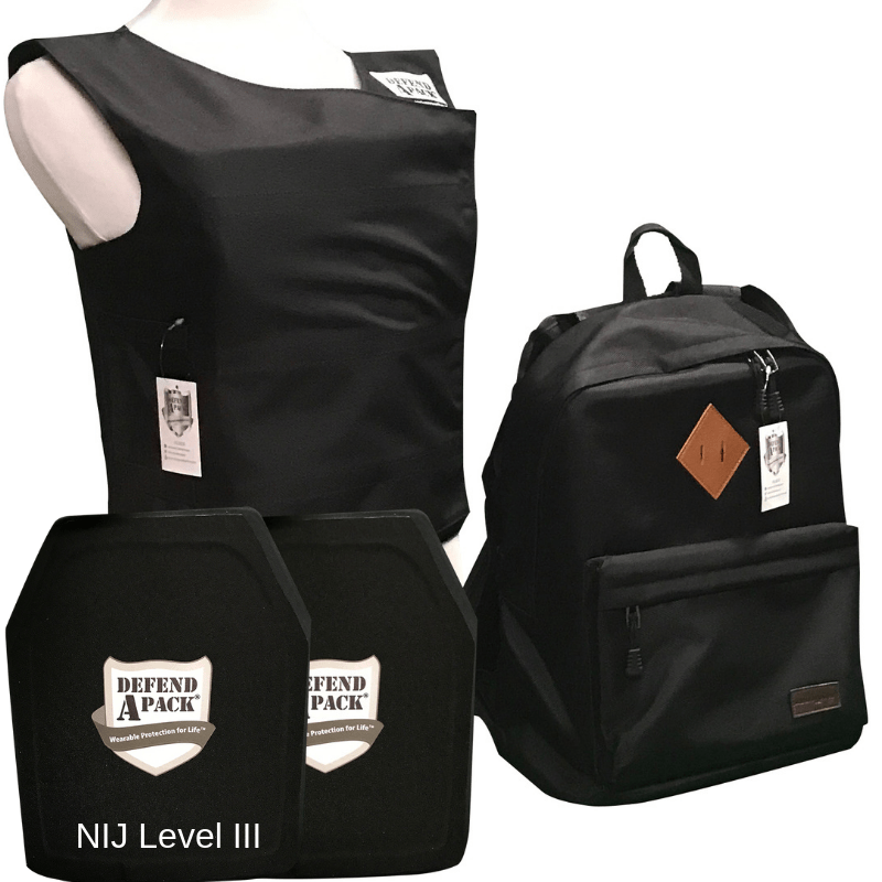 Bulletproof Backpack and Vest Combo Pack NIJ LEVEL 3 (AR-15-Tested ...